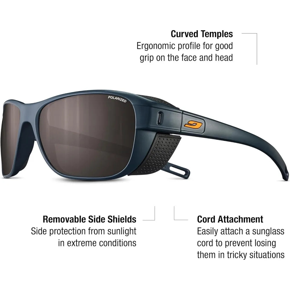 Sunglasses for men and women, side shield for mountaineering, hiking, skiing, hiking and snow travel