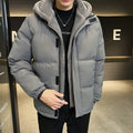 Large size cotton coat autumn and winter hooded warm and cold resistant granular velvet cotton coat men's winter clothes cotton