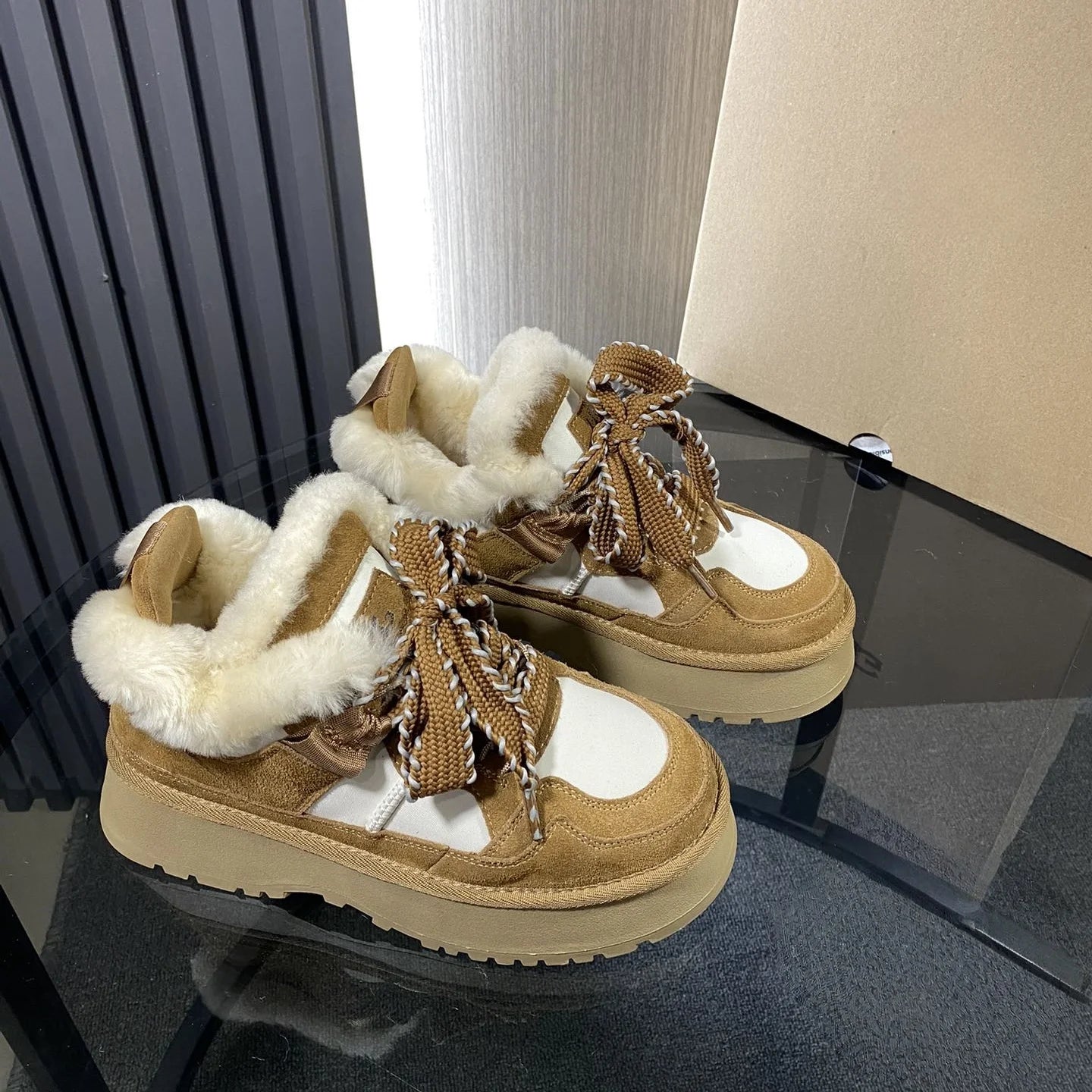 Women's Winter Snow Boots Outdoor Hiking Boots Fashion Waterproof Cold Weather Footwear  shoe
