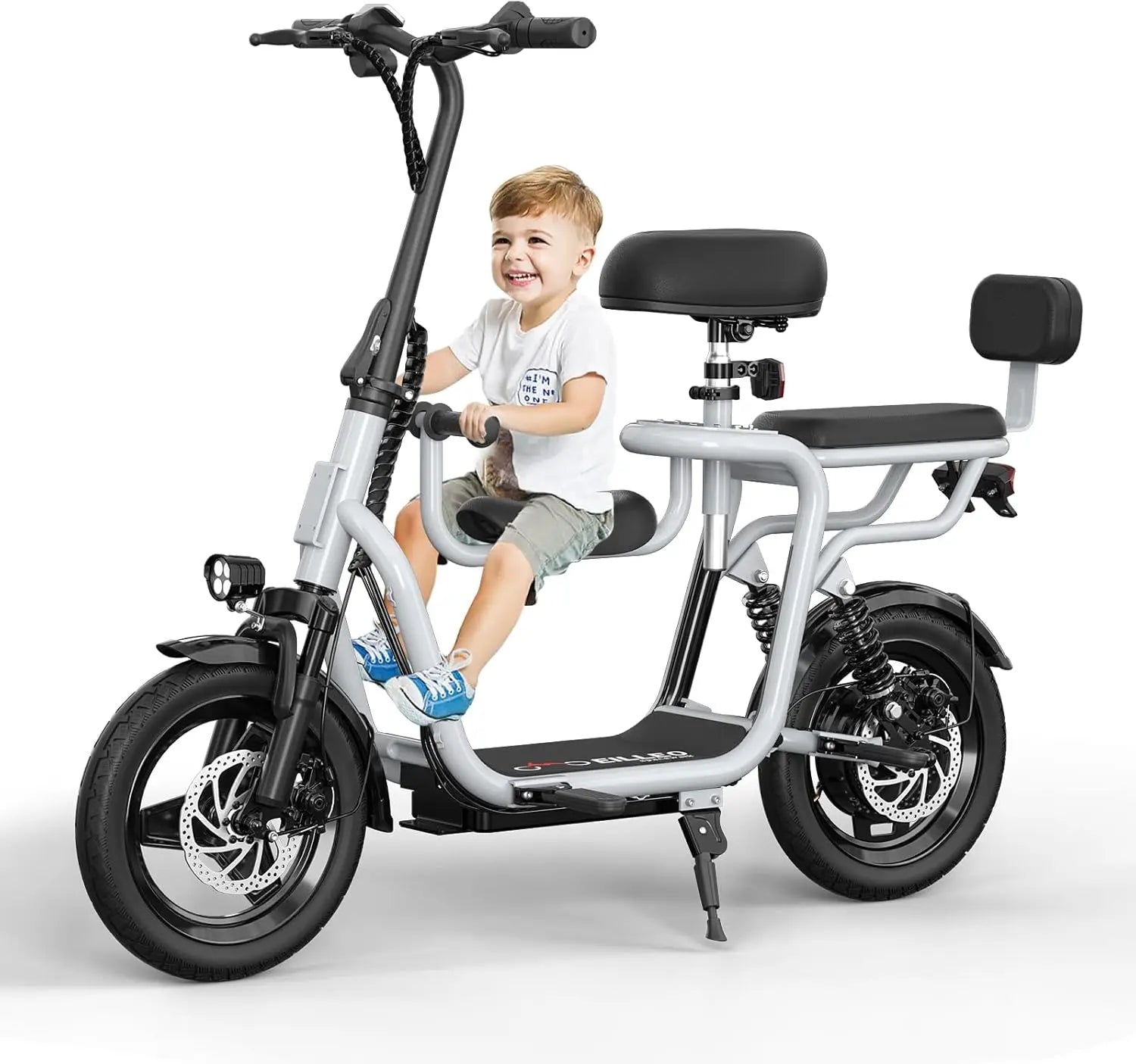 Electric Scooter with Seat for Adult, 36V Electric Scooter with 500W Peak Power Motor, 20 Mile Range, 17.4mph, Dual Brakes