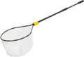 Telescoping Fishing Net with Teardrop Hoop, 23x26 Inch, Extendable Handle 35-60 Inches, Tangle-Free Micromesh