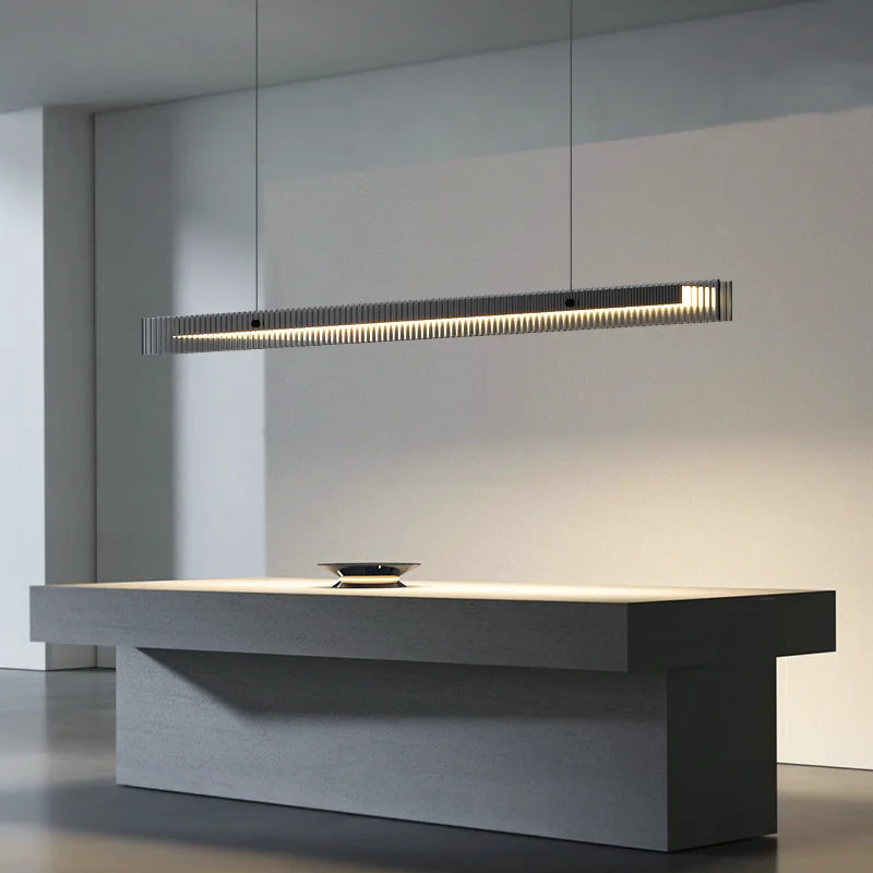 Black Modern Luxury LED Pendant Lamp for Kitchen Island Bedroom Restaurant Chandelier Decoration Bar Counter Suspension Lighting