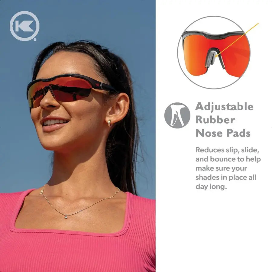 Kinetics Wraparound Sport Sunglasses for Men amp Women Water and Oilresistant coating, Full UV400 Protection for Running, Golf,