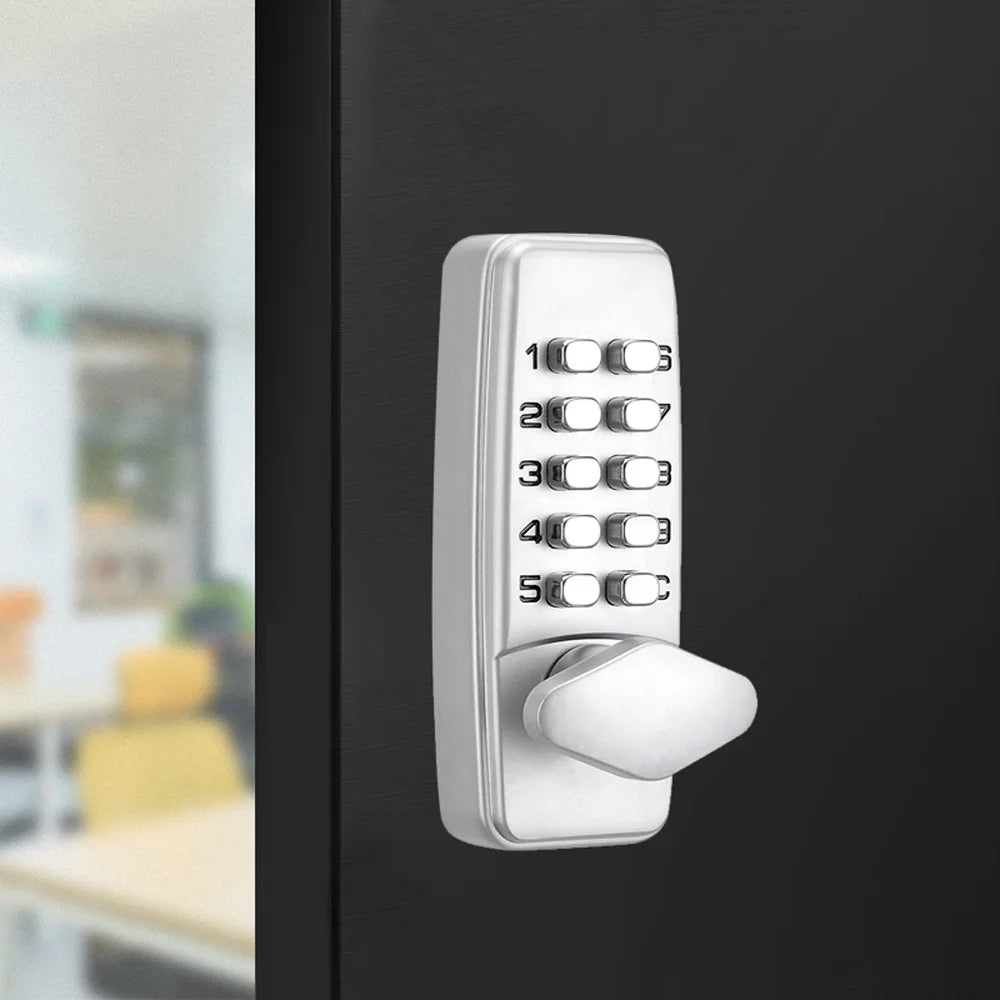 Mechanical Code Lock Mechanical Keyless Entry Door Lock Digital Mechanical Password Digital Door Lock Keypad Door Knob Exterior