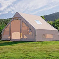 Capacity for 4-6 People, Outdoor Inflatable Camping Deluxe Tent 6.3 Flat Inflatable House Oxford Cloth Tent, Double Door Air Pum