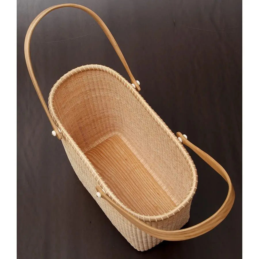 Nantucket Tall Tote Office Handbag with Handle Caneoncane Weave, Picnic Basket, Large Capacity for Women, Top Handle, Home amp O