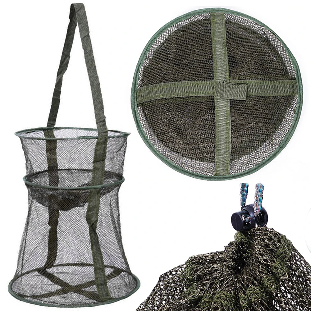 Portable Fishing Trap Network Fish Accessories Lobster Storage Cage Fish Shrimp Mesh Cage Fishing Basket Landing Net Fishing Net