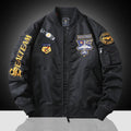 MA-1 American overalls pilot jacket Men's autumn and winter thickened Baseball uniform Trendy coat Men's military fan jacket Men
