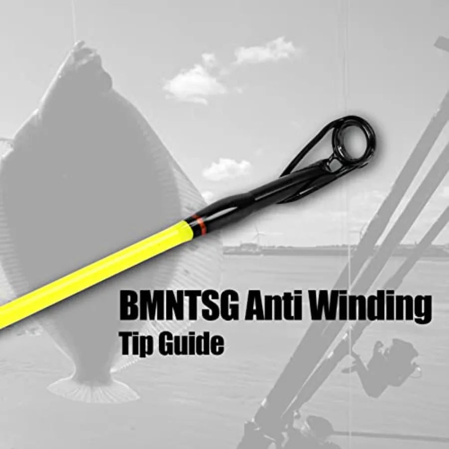 Surf Spinning Fishing Rod 2Piece 3Piece 4Piece Carbon Fiber Travel Fishing Rod with Noctilucent Tip for Portable Anglin