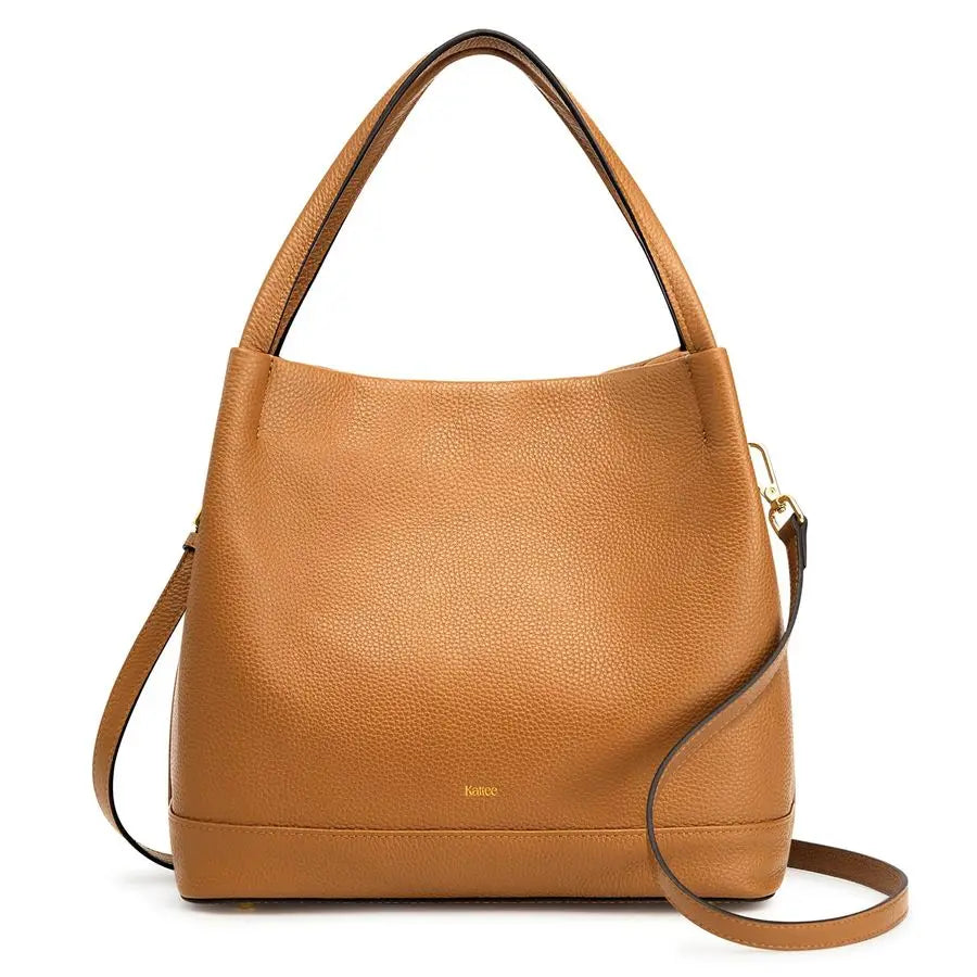 Leather Handbags for Women 2025 Trendy, Soft Leather Bucket Bags Shoulder Tote Crossbody Purses with 2 Straps