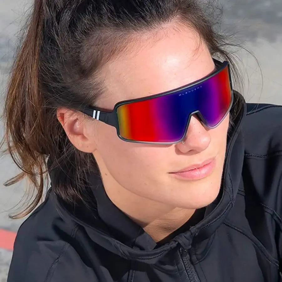 Eyewear Eclipse Polarized Sunglasses WrapAround Lens 100 UV Protection For Men amp Women