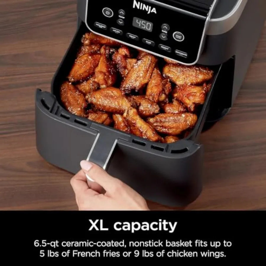 AF181 Air Fryer Pro XL 6-in-1 with 6.5-Quart Max Crisp Technology and Nonstick Basket for Healthy Cooking Ideal for Large Famil