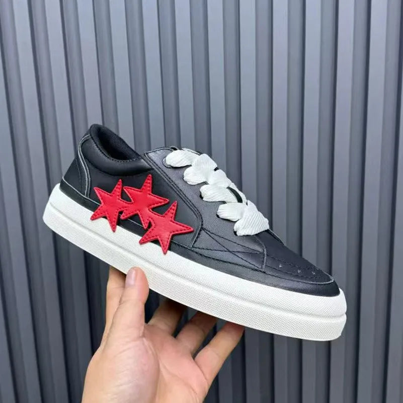 Genuine leather thick soled white shoes for women 2025 new breathable casual board shoes flat sports shoes for men