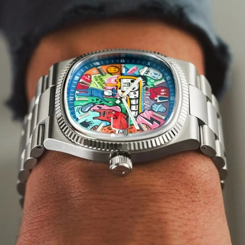 CILOA painted dial watch men's brand authentic trendy fashion 2025 new brand authentic high quality waterproof quartz watch