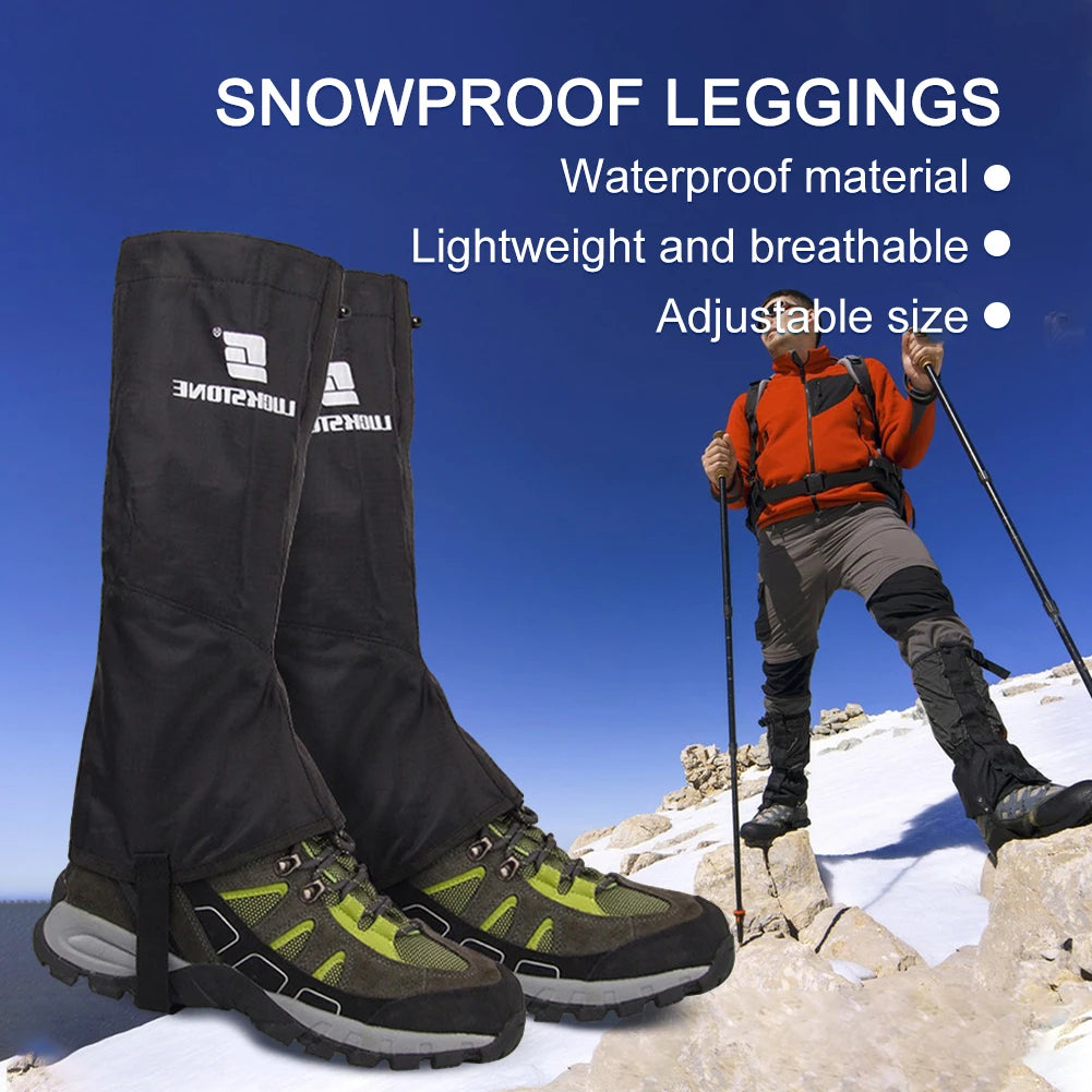 Leg Hiking Gaiters Winter Tourist Snow Foot Cover Lightweight Men Women Waterproof Shoe Gaiters Breathable Snow Boot Leg Gaiters