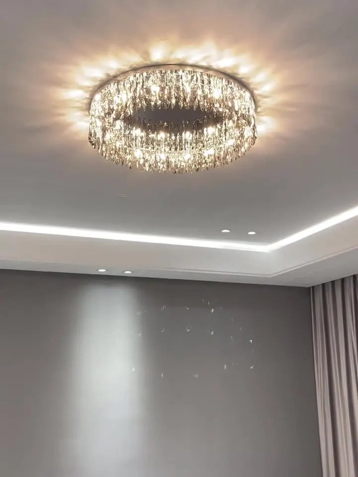 Modern Ceiling Light LED Crystal Lamps Living Room Kitchen Lustre Indoor Home Lights Decoration Fixture Decor