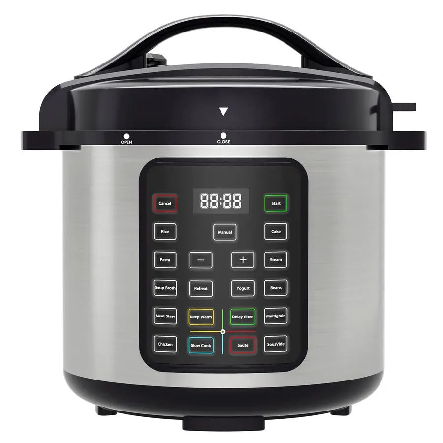 Electric Pressure Cooker 8 Quart Stainless Steel Multi Cooker Electric for Pressure 16in1 Rice, Steamer, Yogurt Maker, Slow Cook