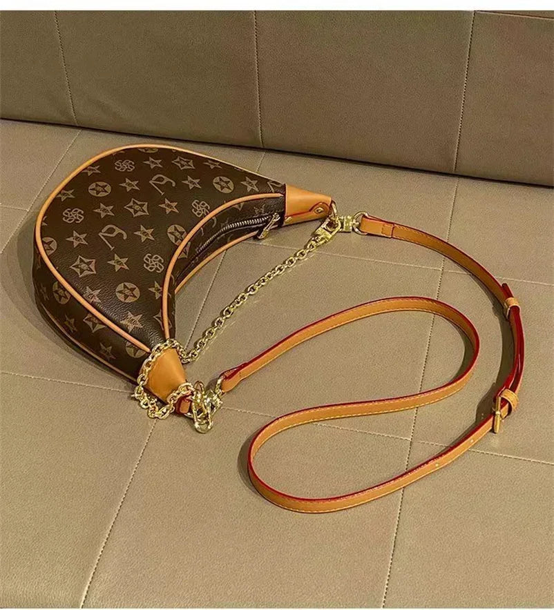 luxury brand women's handbag designer genuine leather fashionable underarm bag high-end single shoulder crossbody BL22