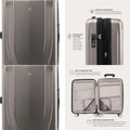 Medium 25 Inch Expandable Hard Shell Spinner Suitcase, Champagne