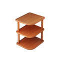 2/3/4 Tier Desktop Corner Stand Stackable Vertical Design Wood Book Shelf Space Saving Easy Assembly Countertop Organizer