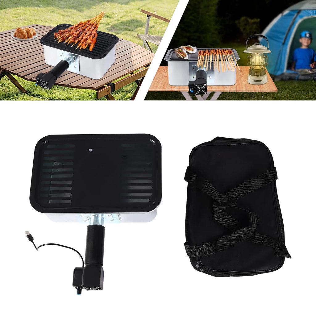 2500-5500rpm Portable Camping Barbecue Grill, Portable Camping Barbecue, Outdoor Barbecue Grill for Hiking