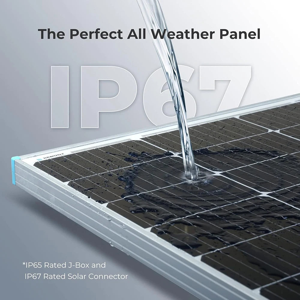 WUZECK Rigid Solar Panel Power Battery 50W Solar Module 100W Solar Charger 120W Glass Solar Cell 150W Outdoor Generator home