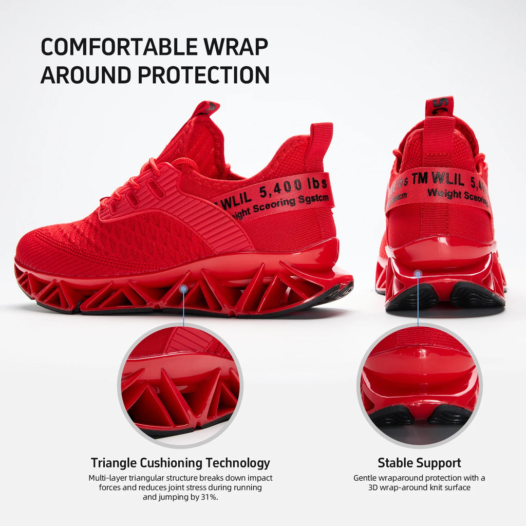 Men's Running Shoes, Breathable Mesh Running Shoes for Men - Lightweight Non-Slip Athletic Sneakers with Flexible Sole, Jogging