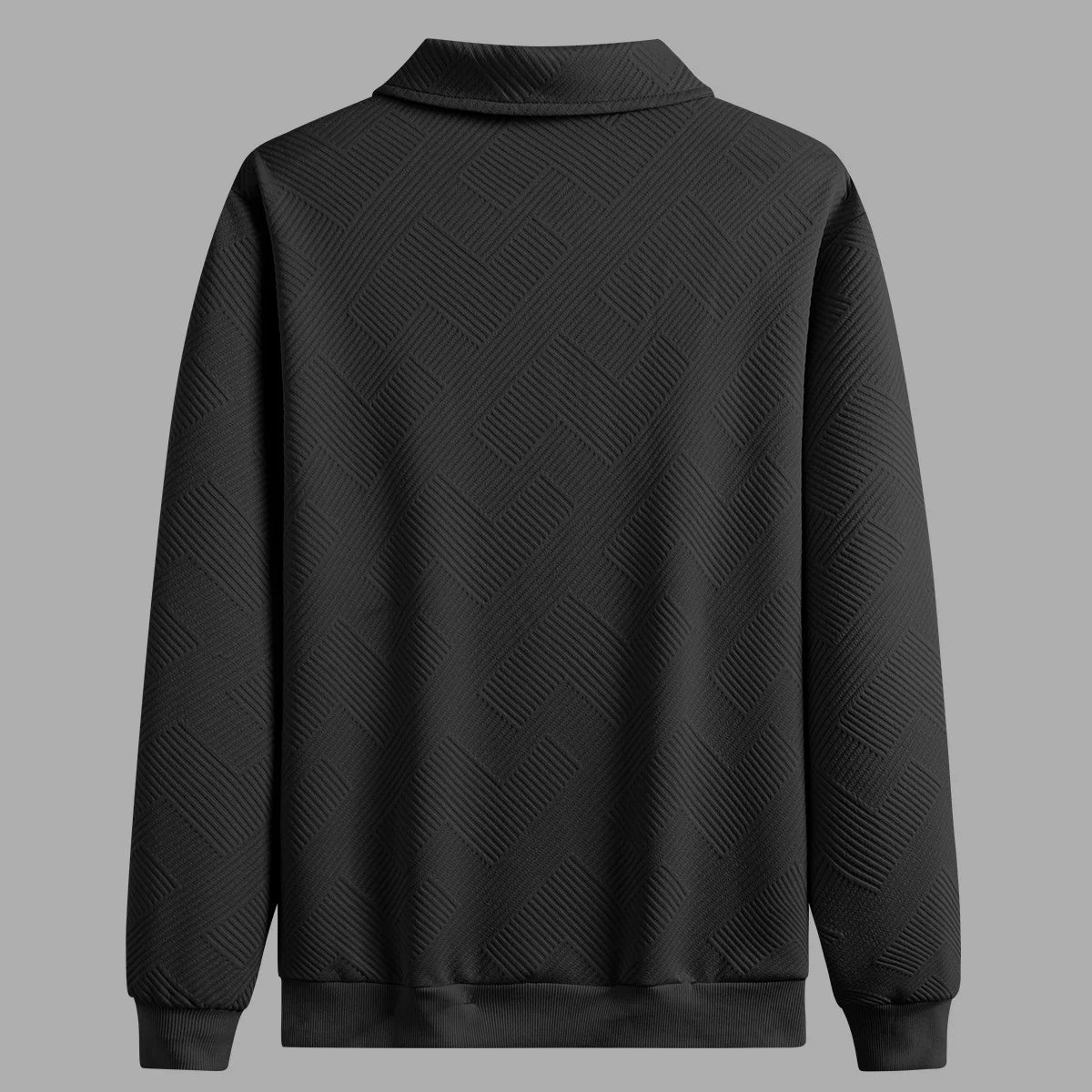 Men's solid color zipper hoodie with lapel for autumn and winter, suitable for shopping, traveling and daily wear