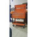 Roller Cart Tool Cabinet Storage Chest Box Glossy 4 Drawer 580 Lb. Capacity - OrangeCustomized