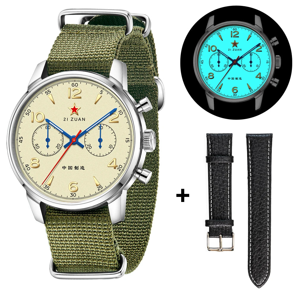 TOPHILL 1963 Chronograph Air Force Aviaion Men Mechanical Watches Sapphire Seagull ST1901 Movement Waterproof Men's Watch Pilots