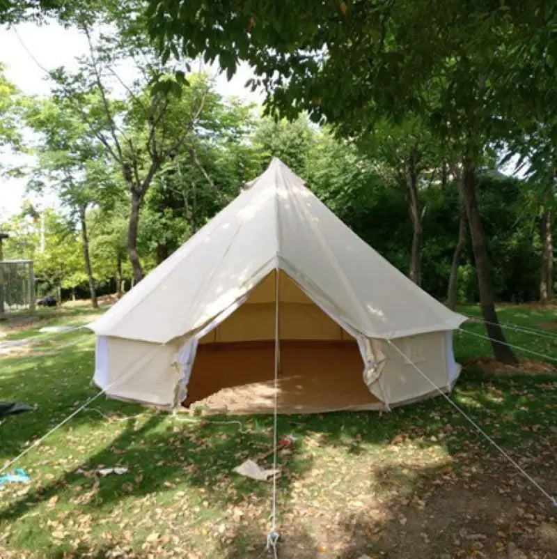 6M Extra-Large Yurt Tent – 4-Season, 5-8 Person, 3000mm Waterproof Cotton, 38mm Steel Poles – Spacious Glamping (47kg)