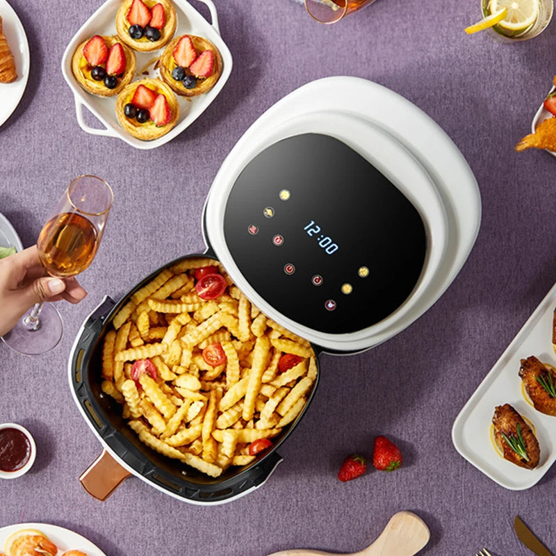 8L Smart Electric Air Fryer Large Capacity Convection Oven - Oil-Free Deep Fryer 360°Baking Kitchen Home Appliance Air Fryer