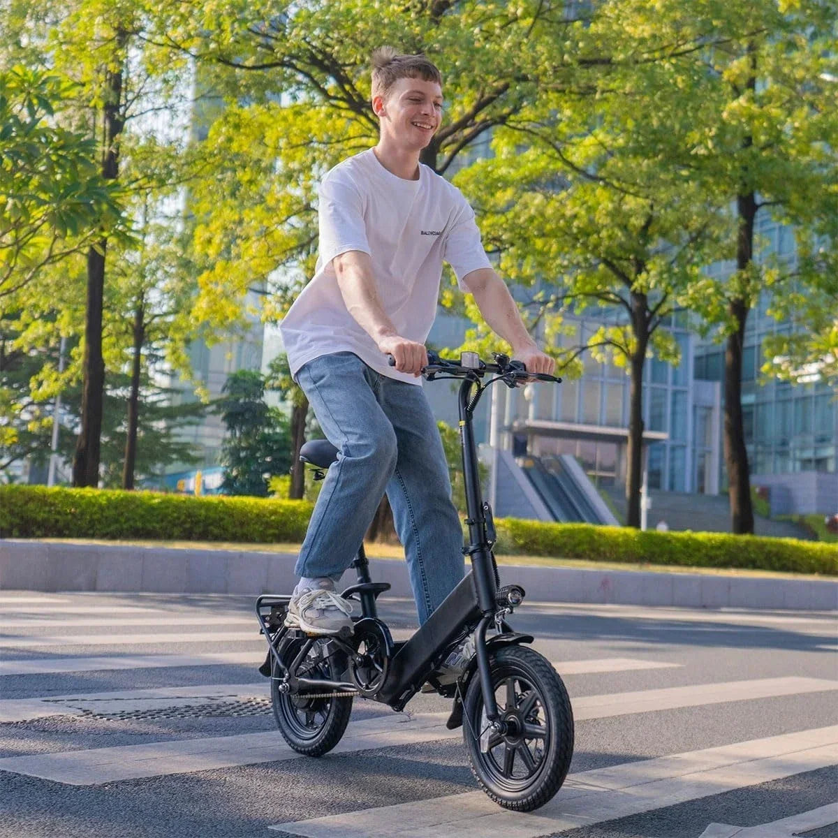 HOT SELLIG QUALITY Folding Electric Bicycle,Commuter City E-Bike With 350W Motor And 36V 7.5Ah Battery,3 Levels Assist, Dual Dis