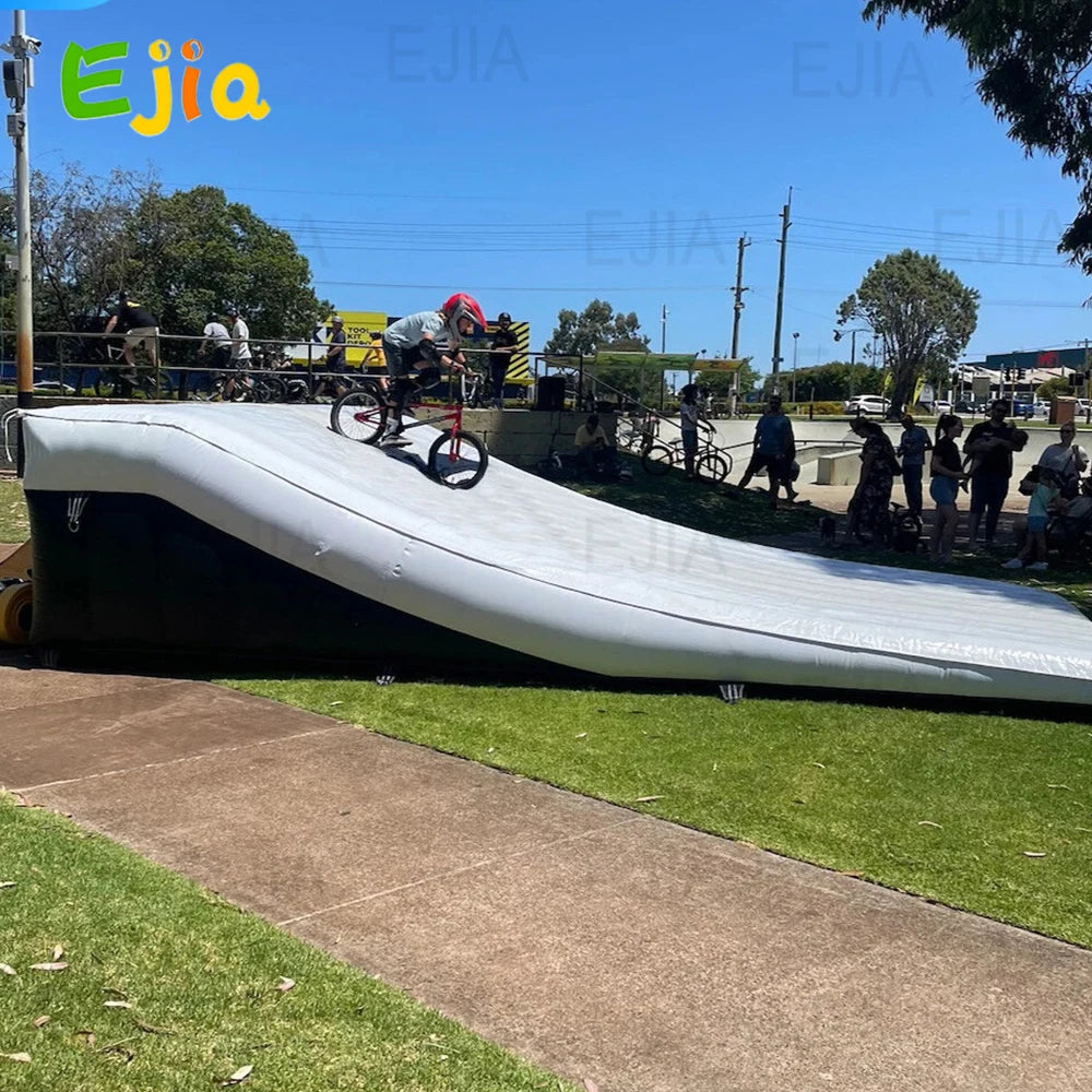 USA Warehouse Inflatable Stunt Jump airbag Landing Mtb Bmx Freestyle Fmx Airbag Inflatable Landing Ramp For Extreme Sports Games