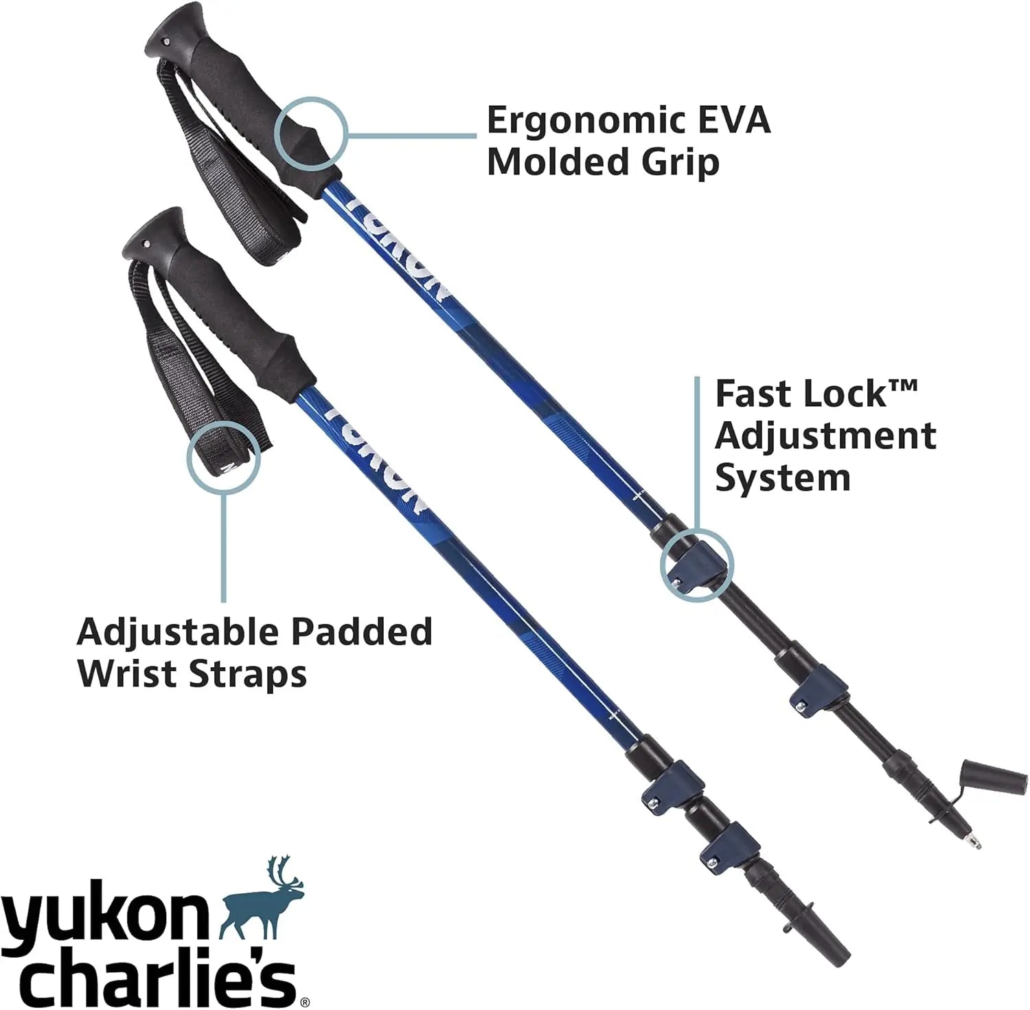 Sherpa Trekking Poles, Twist Lock Adjustment System, Hiking Poles and Snow Baskets, Multiple Styles & Sizes