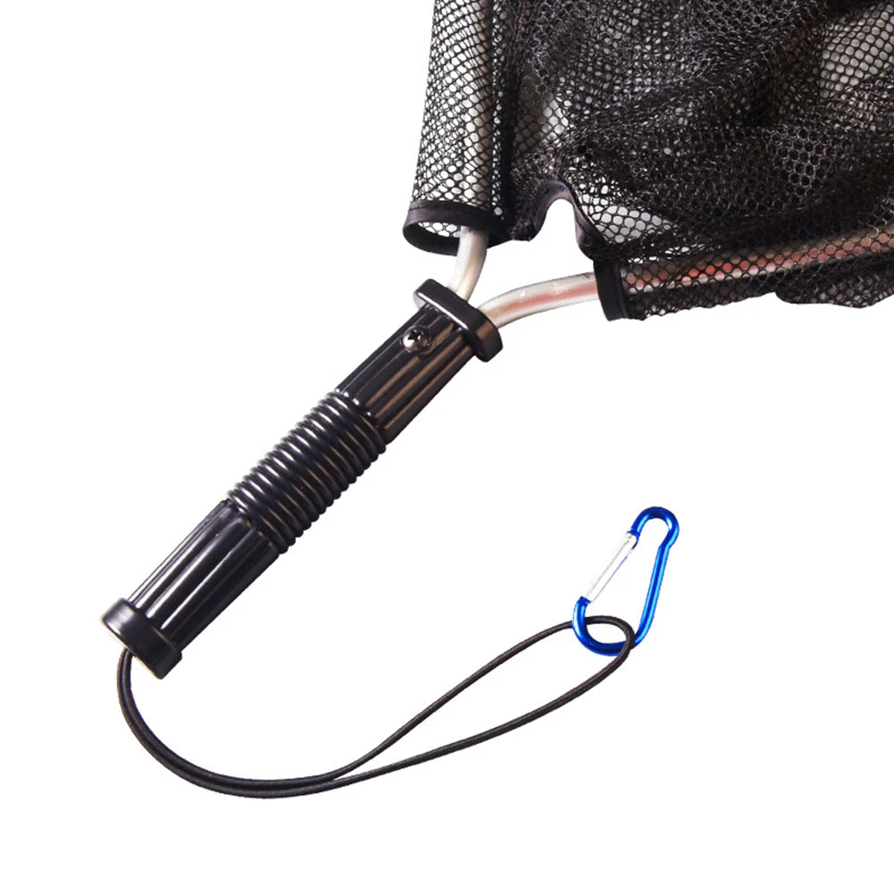 50cm Fishing Landing Net Aluminum Alloy Fishing Hand Net Portable Collapsible Retractable Fishing Net Foldable Fishing Tools