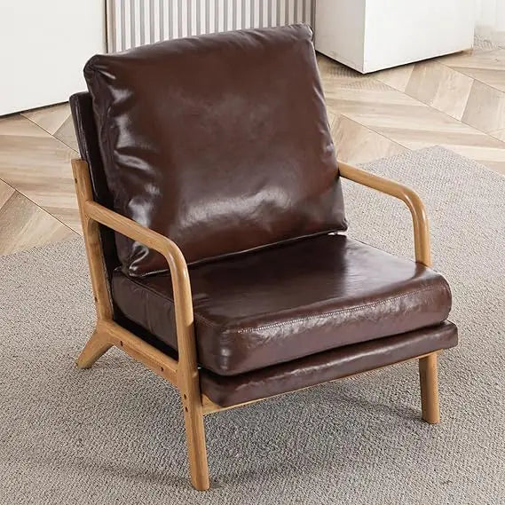 Mid Century Modern Accent Chairs for Living Room, 23” Wide Comfy Chair for Bedroom, Small Cozy Corduroy Reading Chairs for Adult