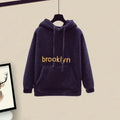 Three-Piece Cotton Coat and Vest Set for Women, Hooded Sweater, Casual Pants, Winter Clothes, Autumn, New, 2024
