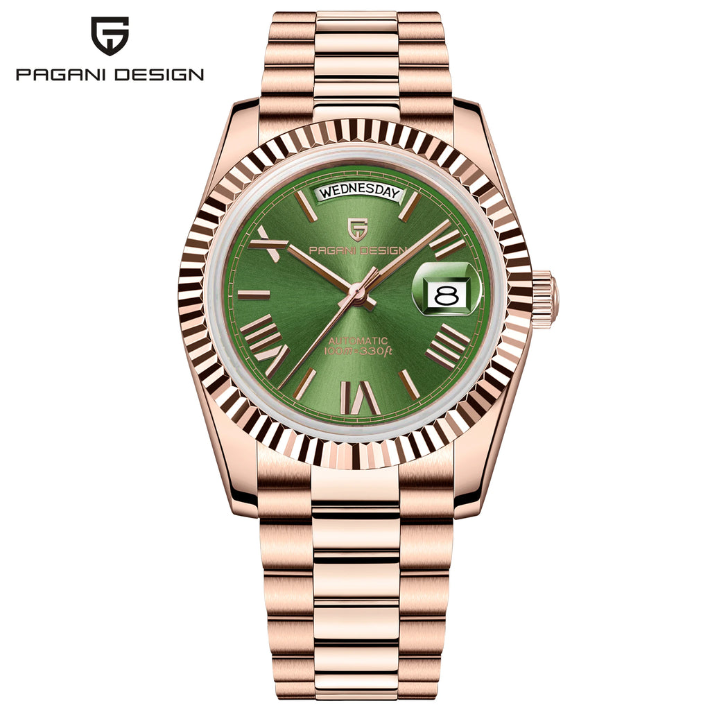 2025 New PAGANI DESIGN DD36 Gold White Automatic Mechanical Watches Men ST16 Movt AR Sapphire Glass Wristwatch Men For Gift Box