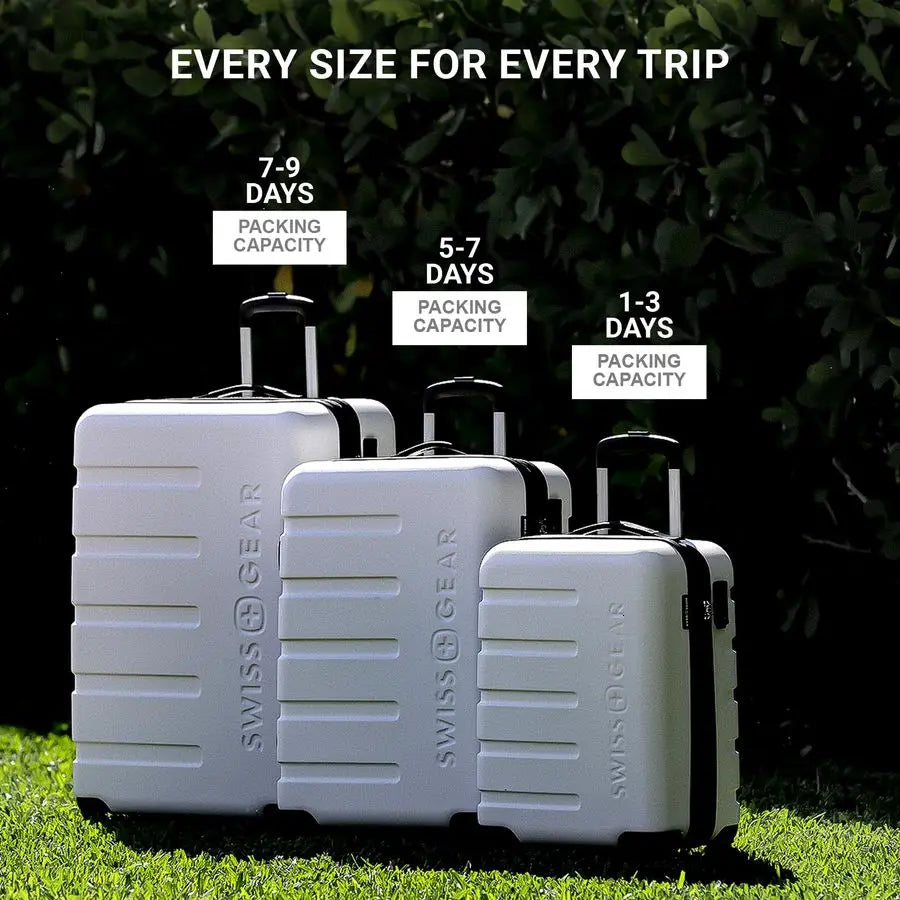 Hardside Expandable Luggage with Spinner Wheels, Black, CarryOn 19Inch