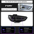 Car Headlights For Audi A3 2014-2016 LED Car Lamps Daytime Running Lights Dynamic Turn Signals Car Accessories