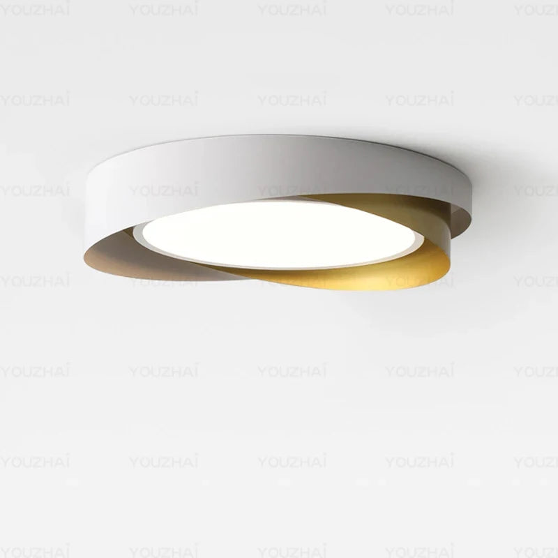 Italian minimalist bedroom light ceiling light study modern minimalist creative circular light fixture master bedroom light