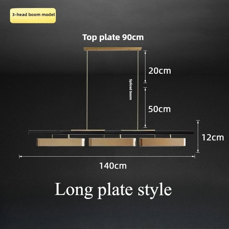 Modern Minimalist Strip Led Pendant Lights Long for Table Living Dining Room Coffee Desks Kitchen Chandelier Home Decor Fixture