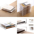 Stackable Paper Tray Acrylic File Organizer for Desk Clear Office Desk Organization Solution with 2 Tier Design Ideal for Offic