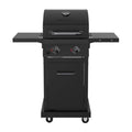 Nexgrill Deluxe 2-Burner Gas Grill with 401 SQ In Grate 28000 BTUs Heavy Duty Steel Frame Foldable Side Table Propane BBQ Grill