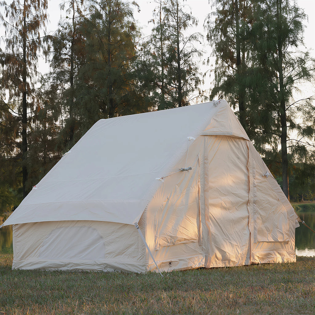4-6 Person House Instant Glamping Camping Tents House Oxford Fabric Self-Supporting Air Tent Easy Setup for Adults Travel Hiking