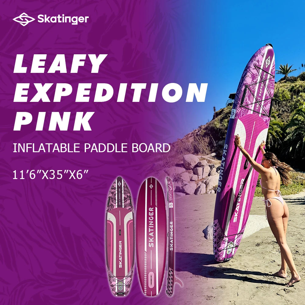 Skatinger 11'6'' X 35'' X 6'' Inflatable Paddle Board for Adults Paddle Gonflables Sup Board Prancha Paddle
