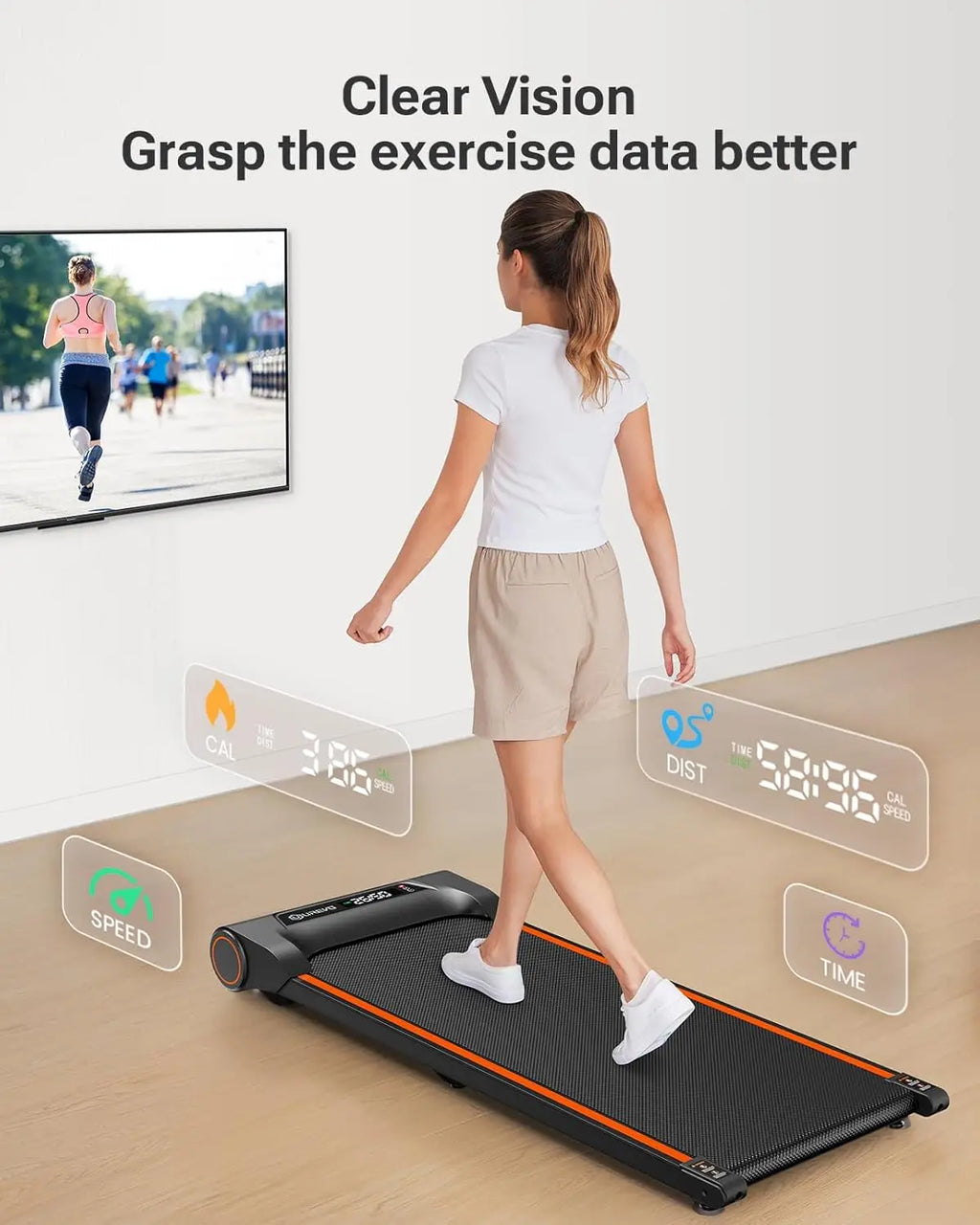 Under Desk Treadmill For Office Under Desk, Walking Pad 2 In 1 For Home/Office, Portable Walking Pad Treadmill With Remote