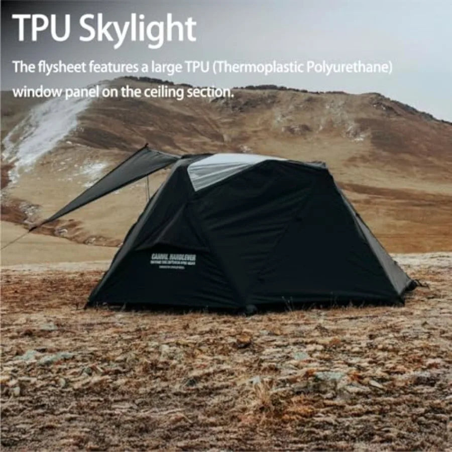 Air Godong Inflatable Camping Tent with Rainfly Hand Pumb Groundsheet Easy Set up 2 Person Glamping Outdoor 4 Season Air Blow U