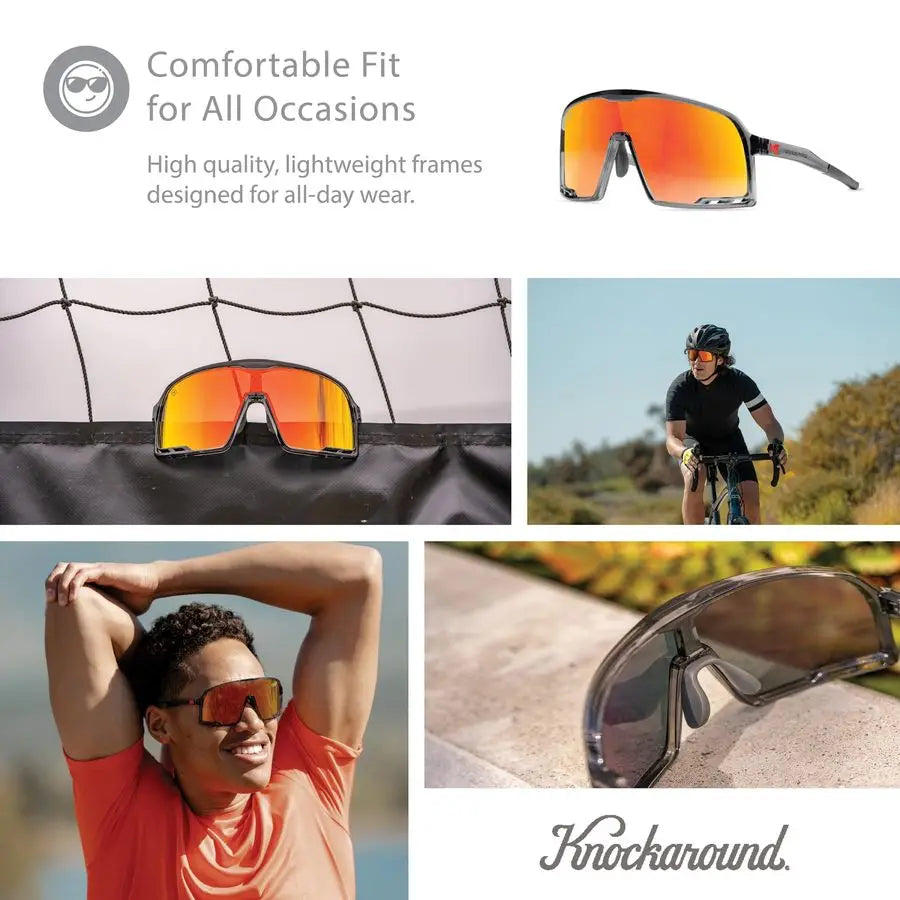 Campeones Wraparound Sunglasses for Men and Women Performance Lenses with Full UV400 Protection